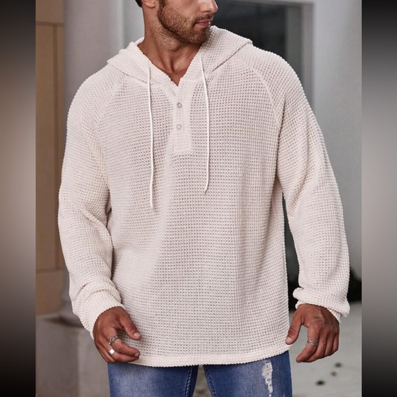 Posh Chronicles Other - Men Plus Raglan Sleeve Drawstring Hoodie